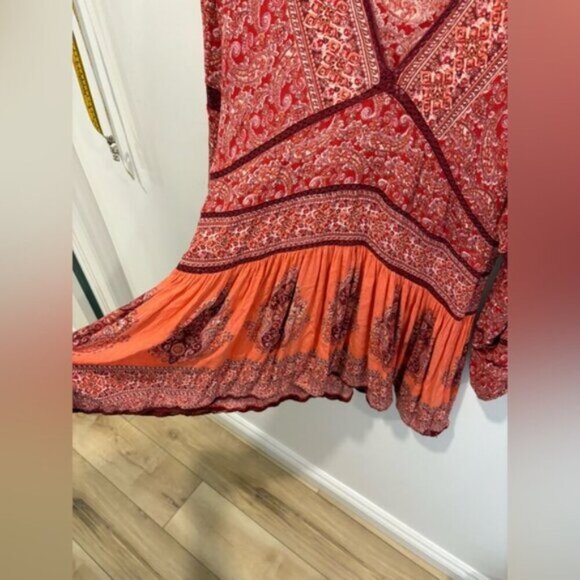 LIKE NEW- FREE PEOPLE -Luna Scarf Print Tunic DRESS/TOP - Picture 5 of 10